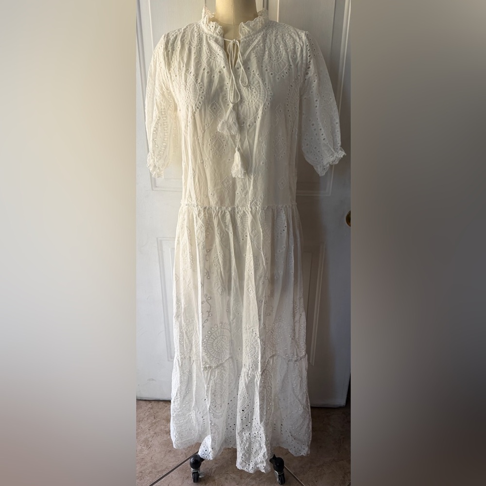 White Eyelet Dress